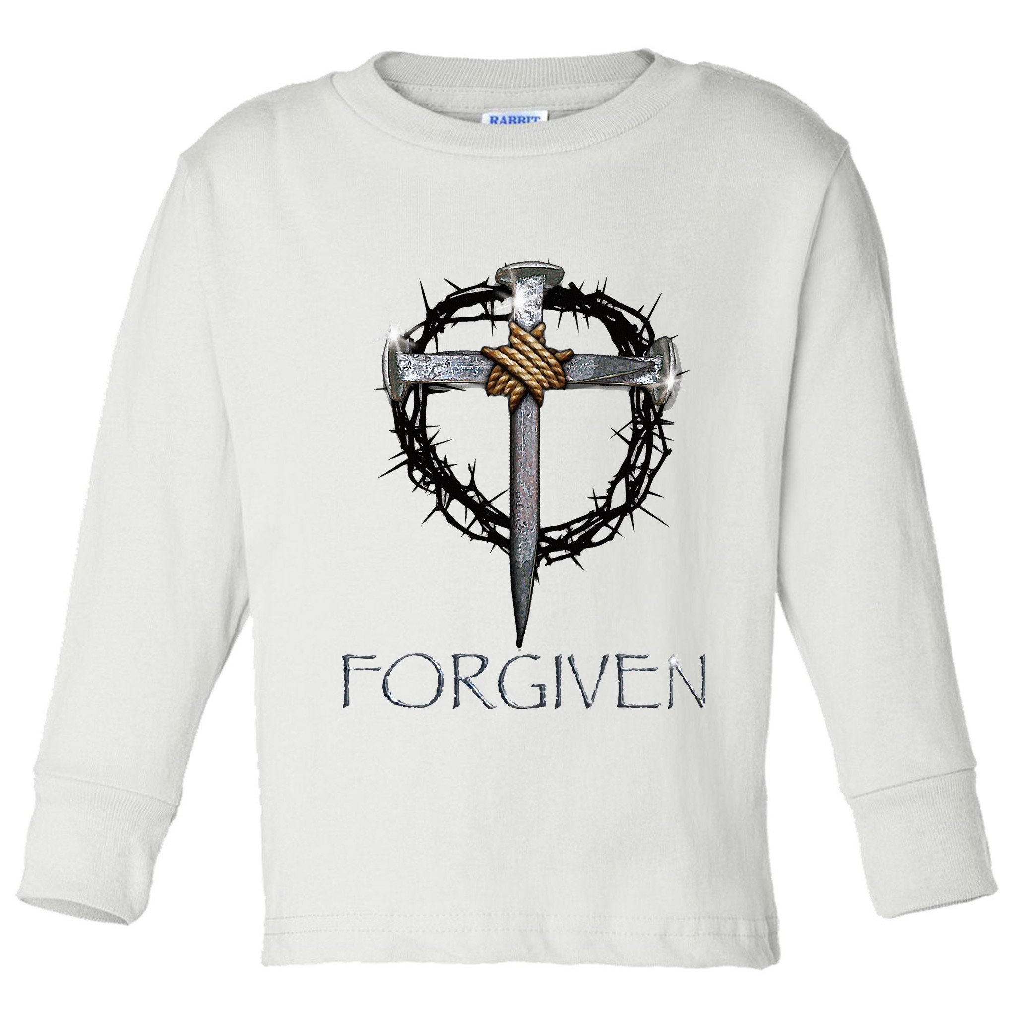 Forgiven 3 Nails Crown Of Thorns Toddler Long Sleeve Shirt