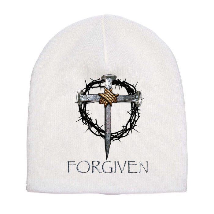 Forgiven 3 Nails Crown Of Thorns Short Acrylic Beanie