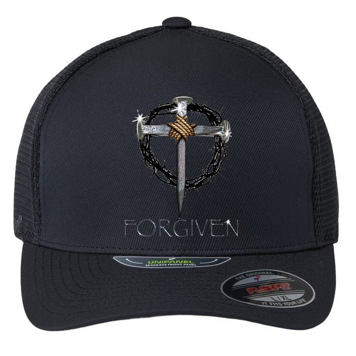 Forgiven  3 Nails crown of thorns  Flexfit Unipanel Trucker Cap