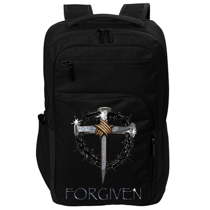 Forgiven  3 Nails crown of thorns  Impact Tech Backpack