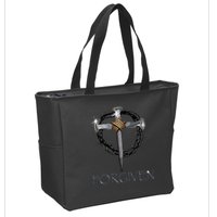 Forgiven  3 Nails crown of thorns  Zip Tote Bag