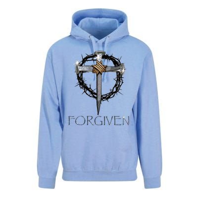 Forgiven  3 Nails crown of thorns  Unisex Surf Hoodie