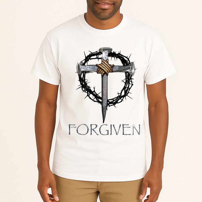 Forgiven  3 Nails crown of thorns  Tall T-Shirt