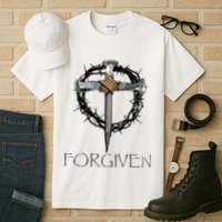 Forgiven  3 Nails crown of thorns  Tall T-Shirt