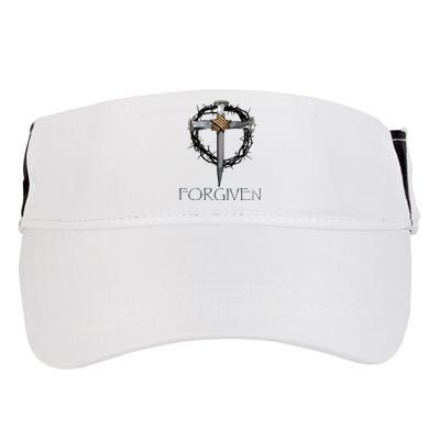Forgiven  3 Nails crown of thorns  Adult Drive Performance Visor