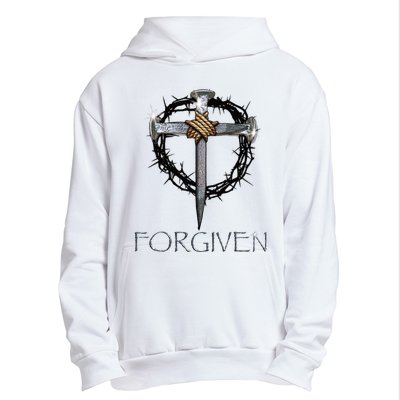 Forgiven  3 Nails crown of thorns  Urban Pullover Hoodie