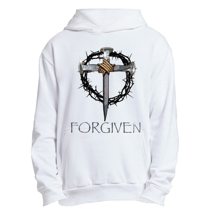 Forgiven  3 Nails crown of thorns  Urban Pullover Hoodie