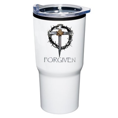 Forgiven  3 Nails crown of thorns  Tumbler