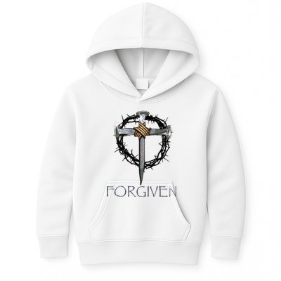 Forgiven  3 Nails crown of thorns  Kids Hoodie
