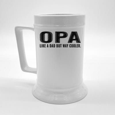 Family 365 Opa Like A Dad But Way Cooler Grandpa Cool Gift Beer Stein