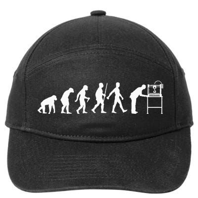 Funny 3D Printer Designs  3D Printing Evolution 7-Panel Snapback Hat