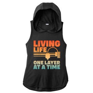 Funny 3d Printing Art 3d Printer Lovers Geeks Ladies PosiCharge Tri-Blend Wicking Draft Hoodie Tank