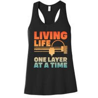 Funny 3d Printing Art 3d Printer Lovers Geeks Women's Racerback Tank