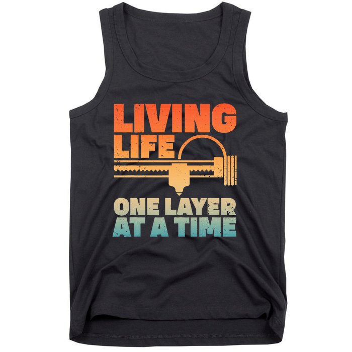 Funny 3d Printing Art 3d Printer Lovers Geeks Tank Top