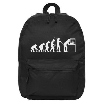 Funny 3d Printing Evolution 3d Printer Joke 16 in Basic Backpack