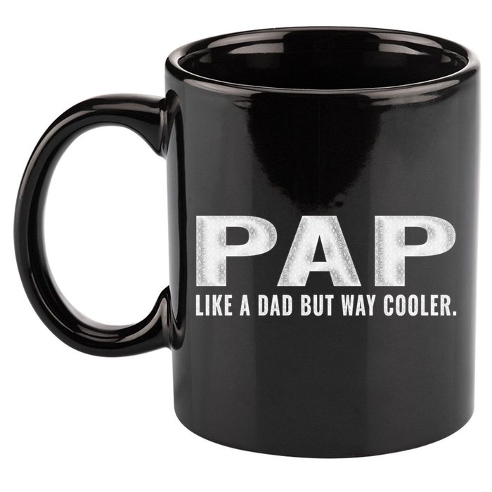 Family 365 Pap Like A Dad But Way Cooler Grandpa Great Gift 11oz C Handle Ceramic Mug