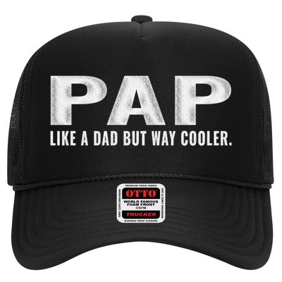 Family 365 Pap Like A Dad But Way Cooler Grandpa Great Gift Trucker Hat