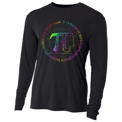 funny 3.14 Pi Math Teacher Happy Pi Day Cooling Performance Long Sleeve Crew