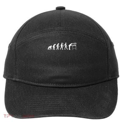Funny 3d Printer Designs Men Women 3d Printing Evolution 7-Panel Snapback Hat