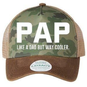 Family 365 Pap Like A Dad But Way Cooler Grandpa Great Gift Legacy Tie Dye Trucker Hat