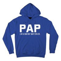 Family 365 Pap Like A Dad But Way Cooler Grandpa Great Gift Hoodie