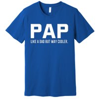 Family 365 Pap Like A Dad But Way Cooler Grandpa Great Gift Premium T-Shirt