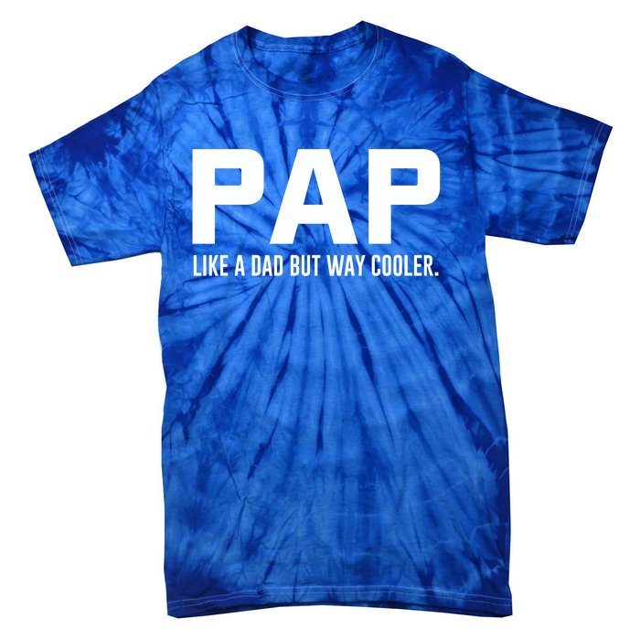 Family 365 Pap Like A Dad But Way Cooler Grandpa Great Gift Tie-Dye T-Shirt