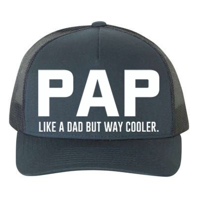 Family 365 Pap Like A Dad But Way Cooler Grandpa Great Gift Yupoong Adult 5-Panel Trucker Hat