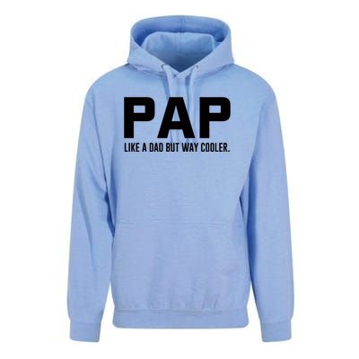 Family 365 Pap Like A Dad But Way Cooler Grandpa Great Gift Unisex Surf Hoodie