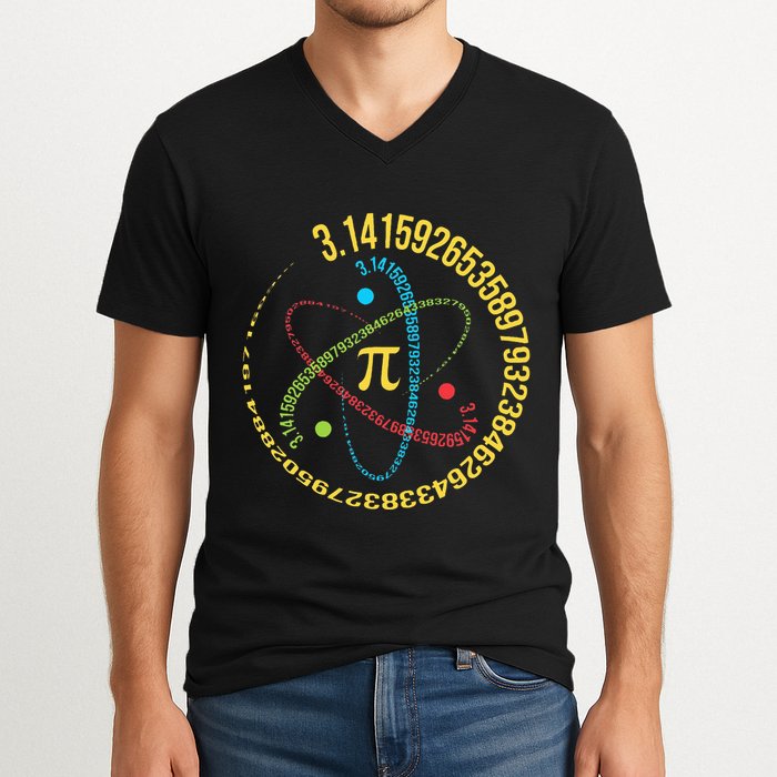 Funny 3.14 Pi Day Pie Day Pi Math Lover V-Neck T-Shirt