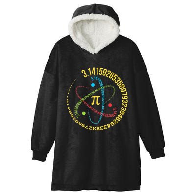 Funny 3.14 Pi Day Pie Day Pi Math Lover Hooded Wearable Blanket