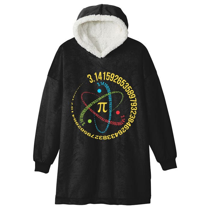 Funny 3.14 Pi Day Pie Day Pi Math Lover Hooded Wearable Blanket