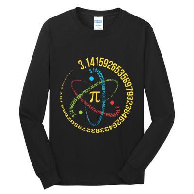 Funny 3.14 Pi Day Pie Day Pi Math Lover Tall Long Sleeve T-Shirt