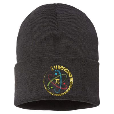 Funny 3.14 Pi Day Pie Day Pi Math Lover Sustainable Knit Beanie