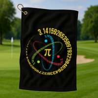 Funny 3.14 Pi Day Pie Day Pi Math Lover Golf Towel