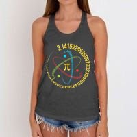 Funny 3.14 Pi Day Pie Day Pi Math Lover Women's Knotted Racerback Tank
