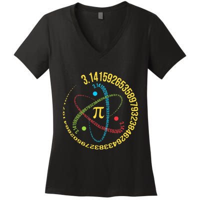 Funny 3.14 Pi Day Pie Day Pi Math Lover Women's V-Neck T-Shirt