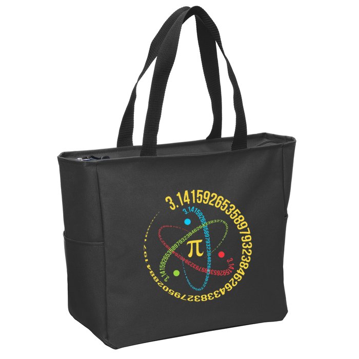 Funny 3.14 Pi Day Pie Day Pi Math Lover Zip Tote Bag