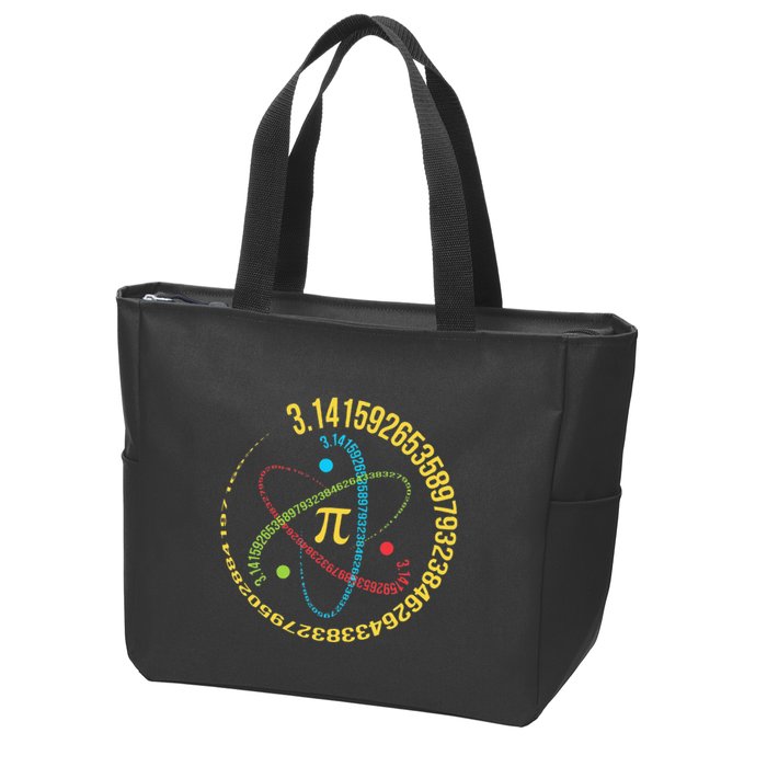 Funny 3.14 Pi Day Pie Day Pi Math Lover Zip Tote Bag