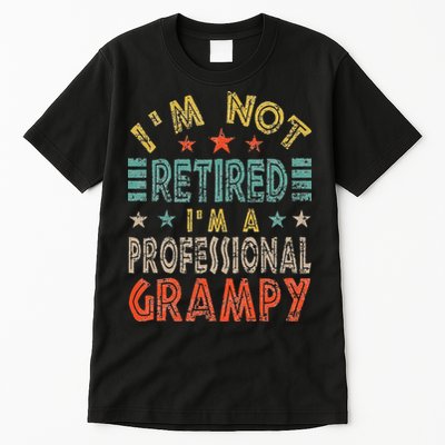 Family 365 Retired Grampy Father Day Grandpa Gift Tall T-Shirt
