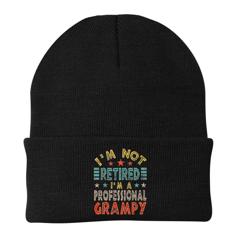 Family 365 Retired Grampy Father Day Grandpa Gift Beanie