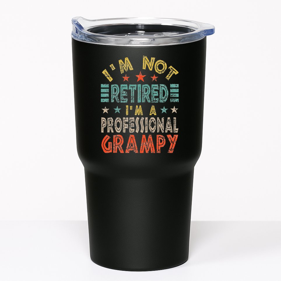 Family 365 Retired Grampy Father Day Grandpa Gift Tumbler