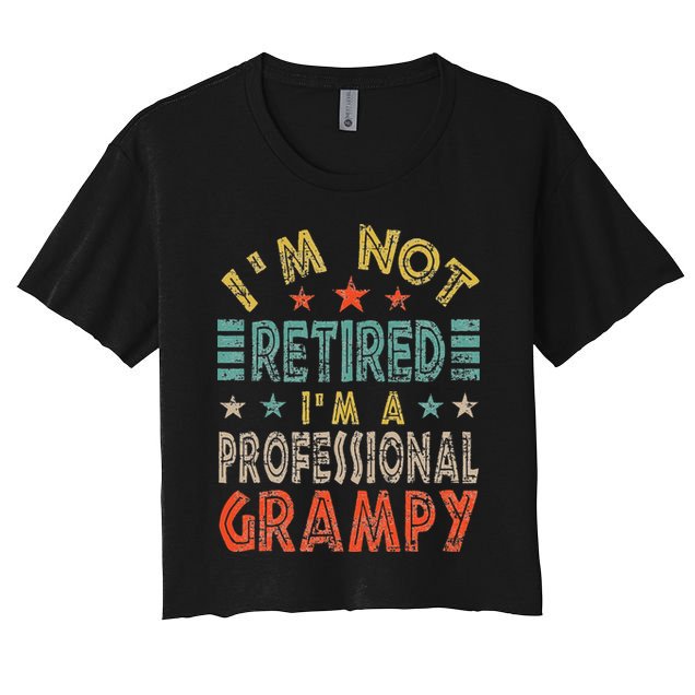 Family 365 Retired Grampy Father Day Grandpa Gift Crop Top