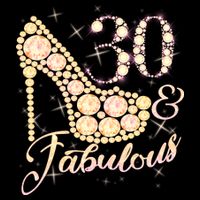 Fabulous & 30 Sparkly Heel 30th Birthday Mug