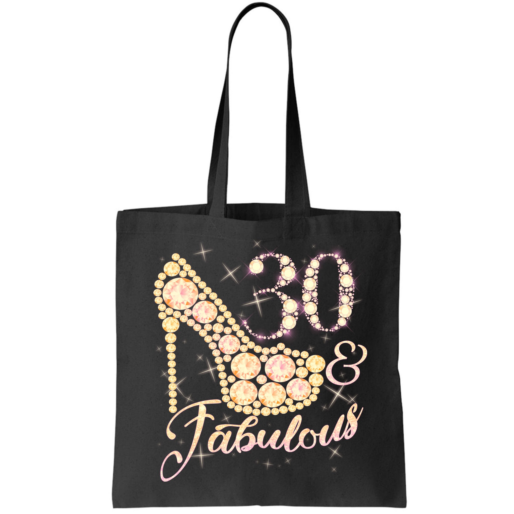 Fabulous & 30 Sparkly Heel 30th Birthday Bag