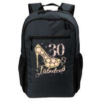 Fabulous & 30 Sparkly Heel 30th Birthday Daily Commute Backpack