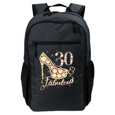 Fabulous & 30 Sparkly Heel 30th Birthday Daily Commute Backpack