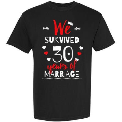 Funny 30th Wedding Anniversary Gifts For Couples Garment-Dyed Heavyweight T-Shirt
