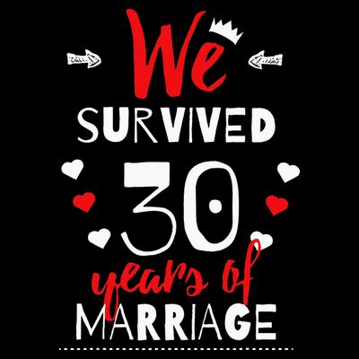 Funny 30th Wedding Anniversary Gifts For Couples T-Shirt
