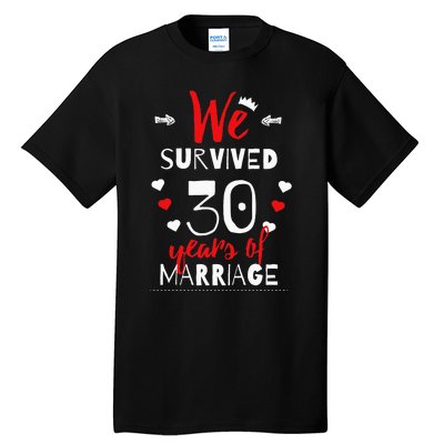 Funny 30th Wedding Anniversary Gifts For Couples Tall T-Shirt